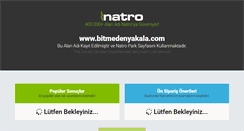Desktop Screenshot of bitmedenyakala.com